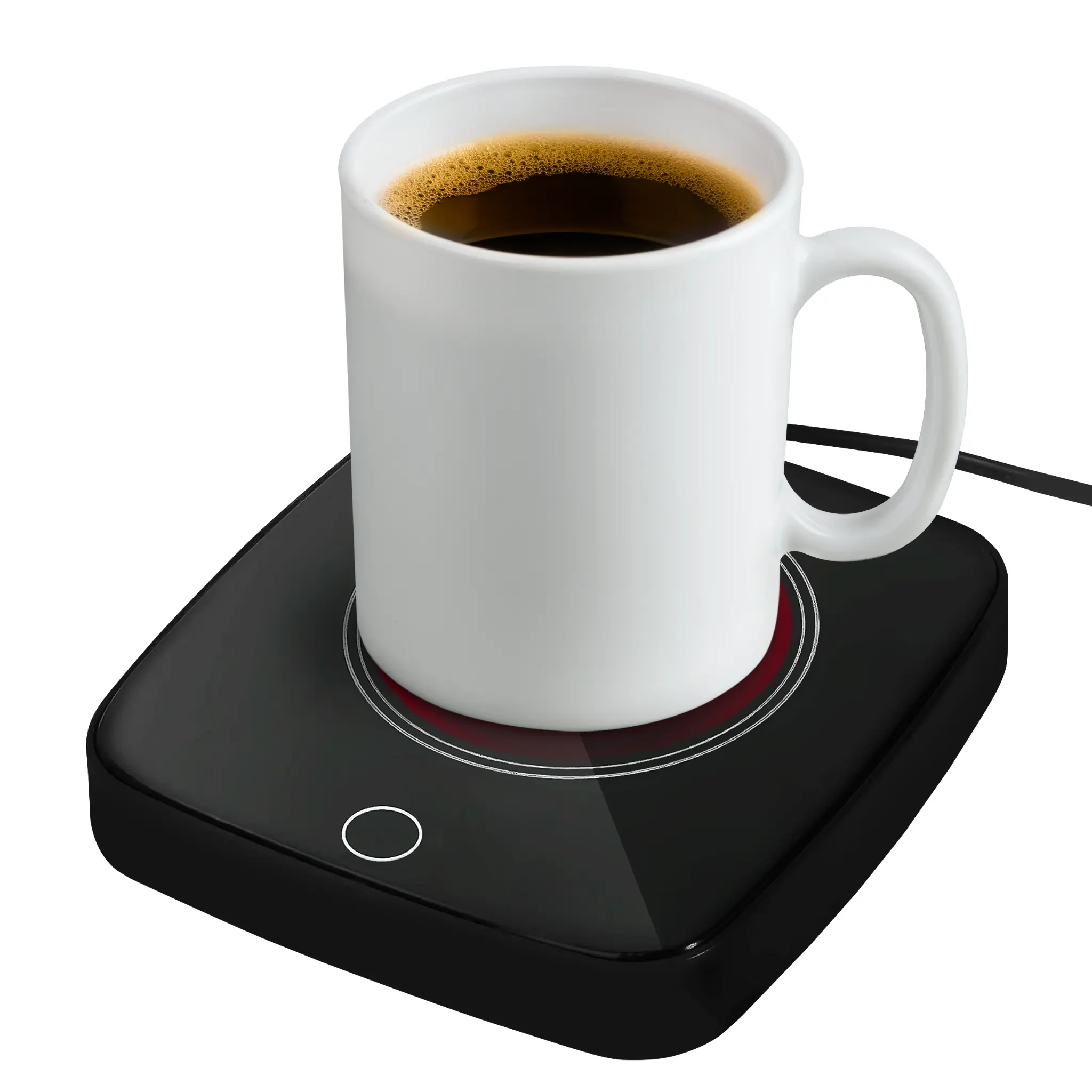 KitchenPROP Coffee Mug Warmer for Desk, 3 Temperature Settings, Black