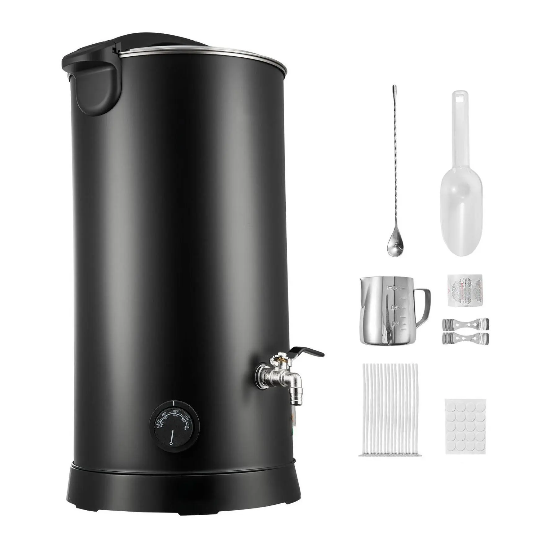 Wax Melter for Candle Making, 15.9 Qts, Fast Heating, Temp Control, Pour Spout, Hourglass Base - Candle Making Pot for Soaps Default