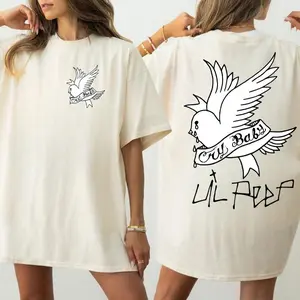 Lil Peep Hoodie Crybaby - Unisex Crew Neck Sweatshirt with Graphic Design - Rap Music Fan Streetwear T-Shirt for Men & Women - All Seasons Wear