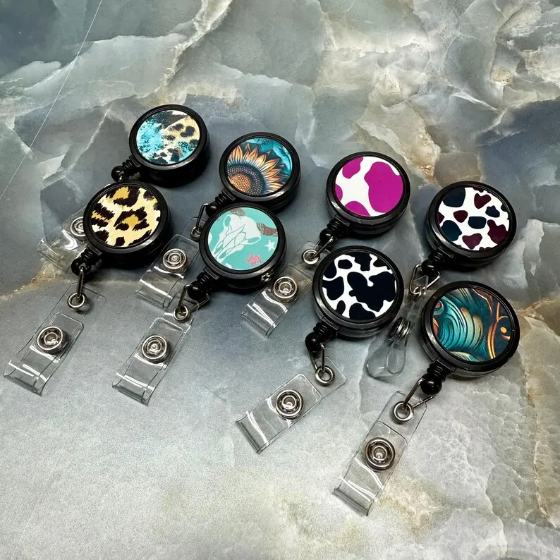 Sublimation Badge Holder | Badge Reel | Nurse Badge Holder | Nurse Badge Reel