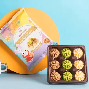 Akoko Classic Three-Flavor Flower Butter Cookies 68g - Crispy, Melty, Viral Snack, No Additives
