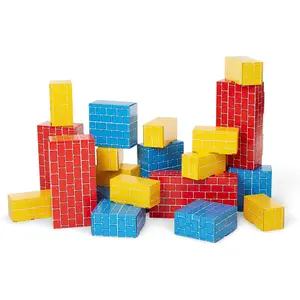 flash cardMelissa & Doug Jumbo Cardboard Blocks Building Set (40 pc) - Lightweight Building Toys and Montessori Toys for Toddlers and Preschool Learning Activities