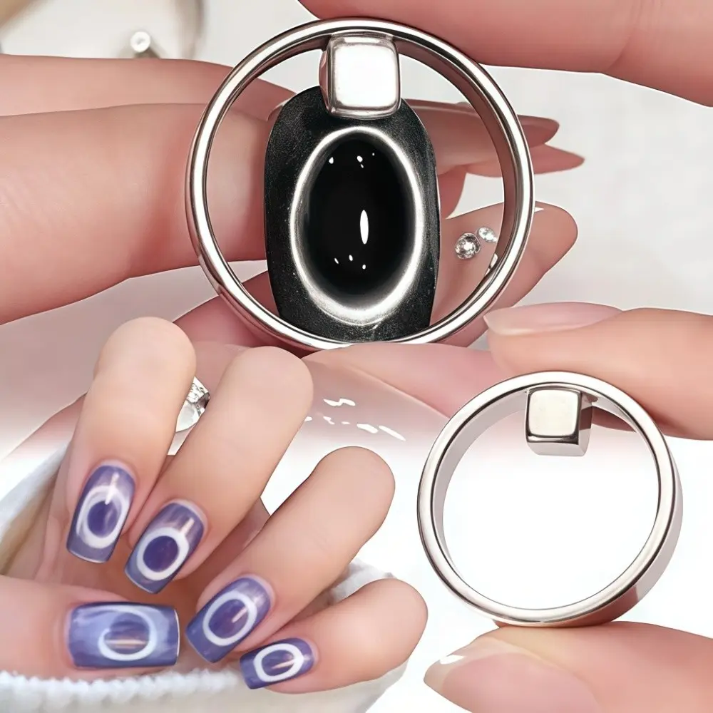 Professional Magnetic Nail Art Tool Kit, Nail Tech Supplies, Ultra Strong Magnet for Cat Eye Nails, Essential Manicure Accessories, Easy Application Design, DIY Manicure Accessories