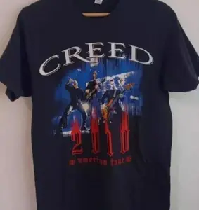 Creed band American Tour 90s black T shirt Men Women Shirt