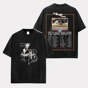 ZB With Heaven on Tour Premium Cotton T-Shirt, With Heaven on Tour Shirt, Vintage Country Music T Shirt, Country Concert Merch, Aesthetic Streetwear Concert Outfit Gift, Oversize Shirt, y2k styles, Gift for fan, Vintage Outfit GVI