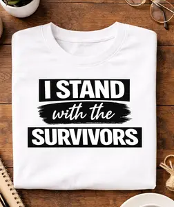 Jeffrey Epstein Shirt I Stand With The Survivors T-shirt Epstein Trump Tee Anti Donald Trump Political Statement Shirt Protest T shirt