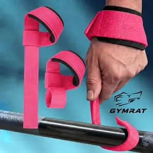GYMRAT Auto Wrapping Lifting Straps - Self Rolling Straps for Deadlifts, Quick-Release Wrist Straps For Powerlifter & Bodybuilder