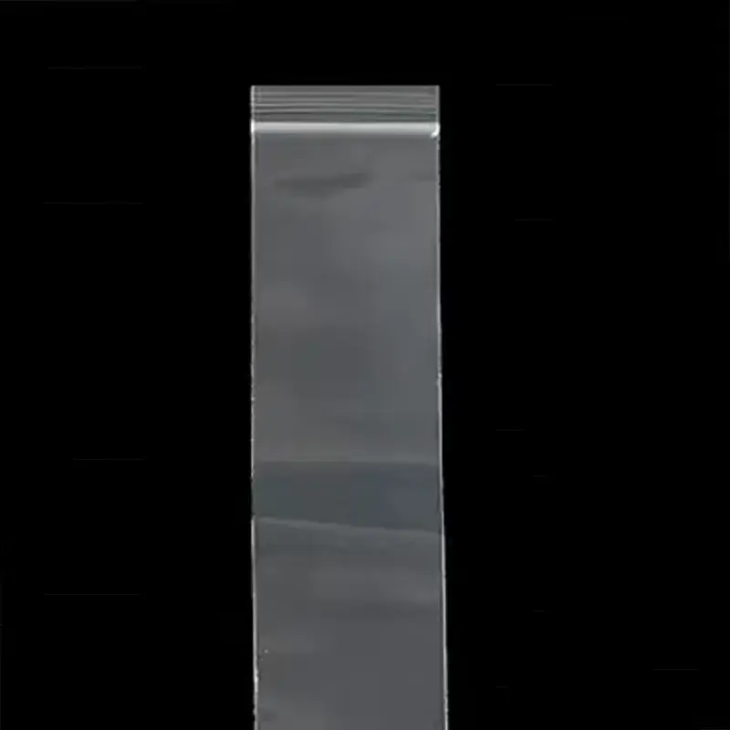 Clear Long Flat Plastic Packaging Bags, Transparent Poly Storage Pouches for Wigs, Hair Extensions, Bundles