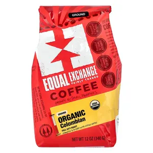 Equal Exchange Organic Coffee, Colombian, Ground, Full City Roast, 12 oz (340 g)