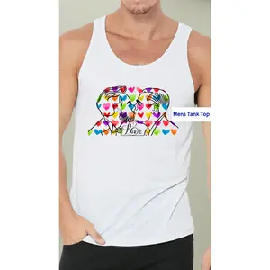 SCBC: "Pure Love" Colorful Hearts Tank | Unisex Jersey Tank | Boho Fashion, Summer Vibe, Gift for Lovers, Festivals, Yoga, Beachwear, Pride Events, LGBTQ