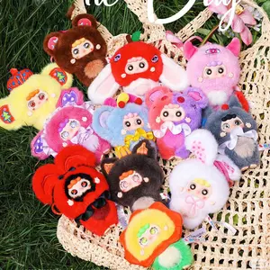 Cute Ghost Head Plush Toy Series Blind Box Figurine, Adorable Gift Hanging Decoration, Migo Xinghao Model Ca Prop 65 Re No