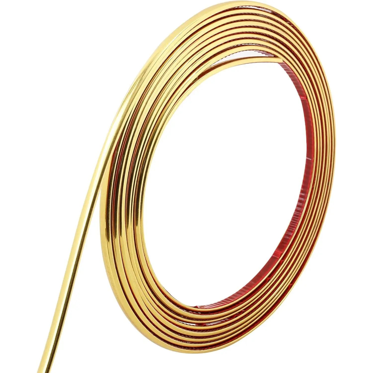 16.4ft Shiny  Peel and Stick Molding Trim, Flexible Mirror Wall Ceiling Floor Cabinet Tile Edge Moulding