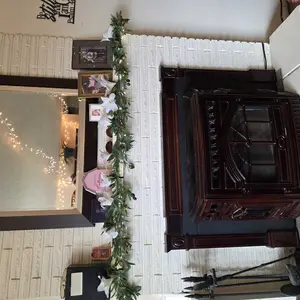 Empty Tomb Display Easter Decor, Religious Decor, Christian Resurrection Scene Creche Decoration, He Is Risen Jesus Tomb Ornament, Wooden Cross Decorations for Farmhouse, Tiered Tray and Fireplace