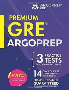USED-GRE by ArgoPrep: Premium GRE Prep + 14 Days Online Comprehensive Prep Included + Videos + Practice Tests and Quizzes by Argo Brothers (Paperback)