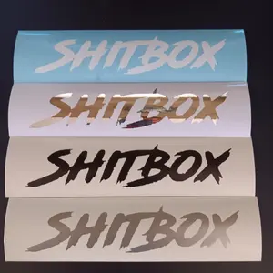 Shitbox Decal/ Sticker- Customizable Vinyl Decal with Permanent Adhesive, Available in Various Colors, Sizes from 4" to 12"