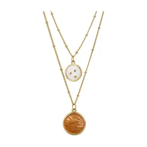 American Coin Hummingbird Coin Mustard Seed Necklace