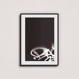 Black and White Minimalist Street Art Poster, Wall Art, Kaws, Graffiti Wall Art, Pop Art, NYC Street Art, Urban Art, Modern Home, Hypebeast.