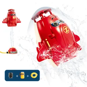 Sprinkler Rocket Launcher Outdoor Water Toys for Kids, Rocket Design Water Powered Liftoff 9-16ft & Spin, Summer Garden Water Play Toys & Birthday Gift for Girls Boys Age 3-12 Year Old