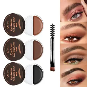 Define Brow Gel + Eyebrow Wax 2-In-1, & Dual Color Transparent Natural Look, Smudgeproof Waterproof Eyebrow Makeup, Eyebrow Products