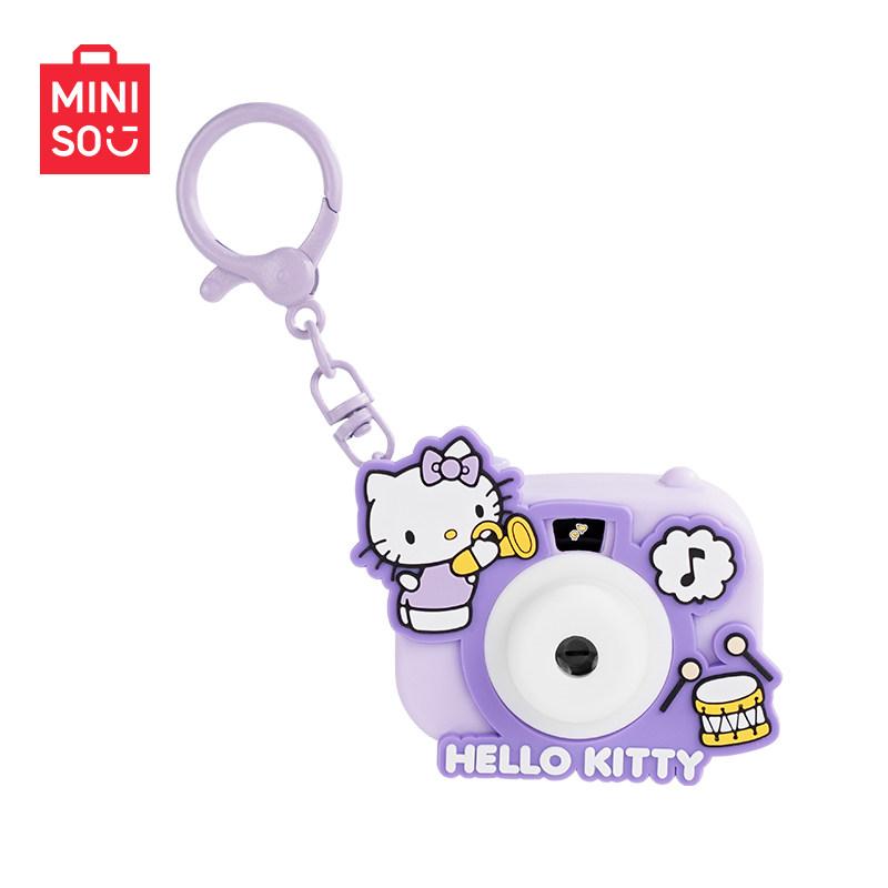 MINISO Genuine Hello Kitty 3D Acrylic Clip-On Keychain, Sanrio Anime Mascot Bag Charm, Exquisite Fashion Charm Decoration Keychain for Backpacks, Ideal Birthday Gift for Girls, Bag Charms, Clip-On Keychain Keychains,Back-to-School Gifts