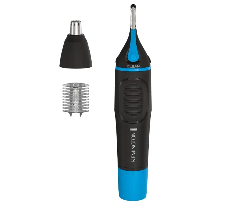 Remington Nose, Ear & Eyebrow Trimmer, Waterproof Groomer | CLEANBoost Easy-Clean System, Rotary and Detail Heads, Eyebrow Comb Included, for wet or dry facial hair detailing