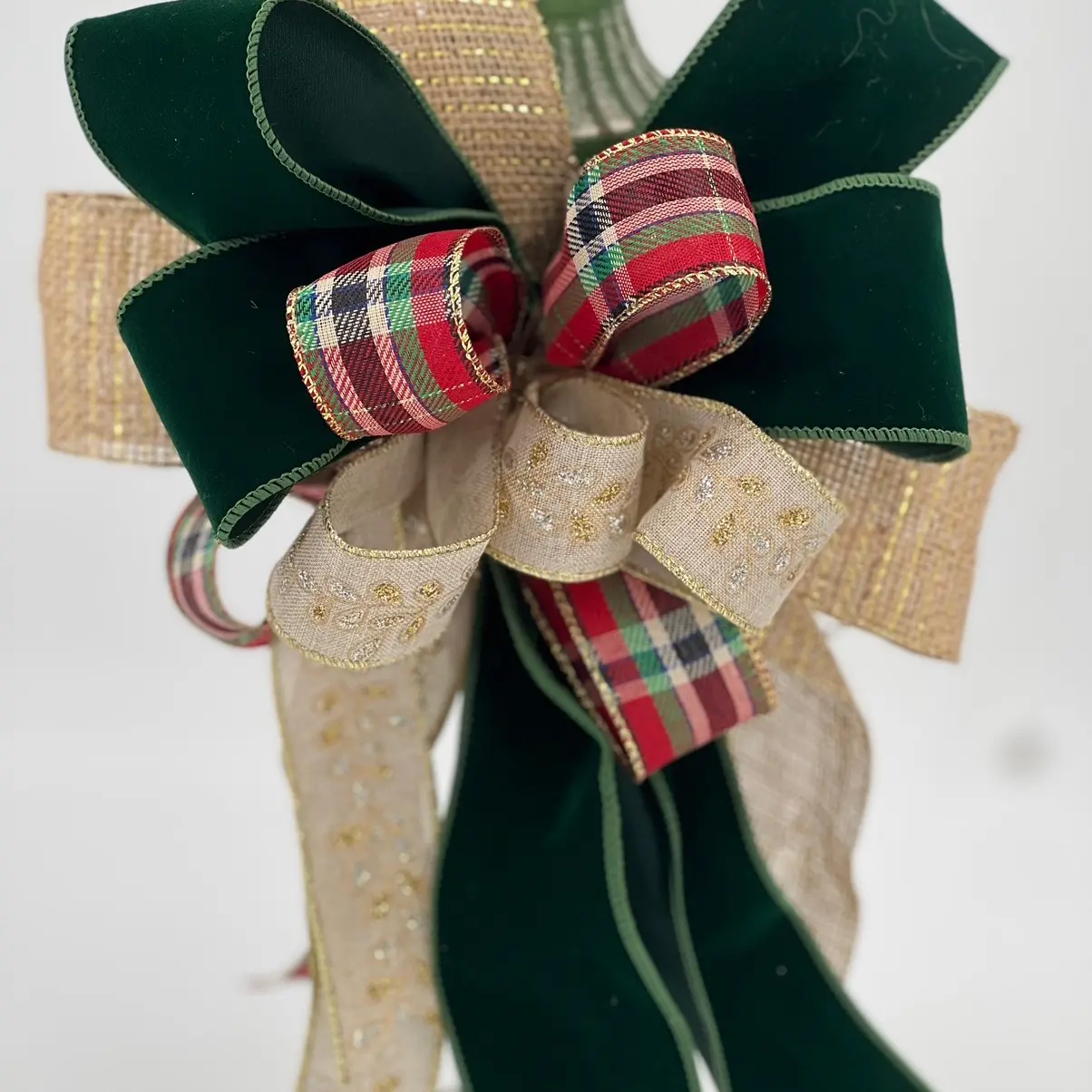 Handmade bow | holiday bow | Christmas bow | velvet bow