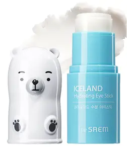 SAEM Iceland Hydrating Eye Stick 0.24oz - Cooling Balm for Dark Circles & Puffiness - Under Eye Treatment - Minimizes Wrinkles & Moisturizes - Aqua Scent