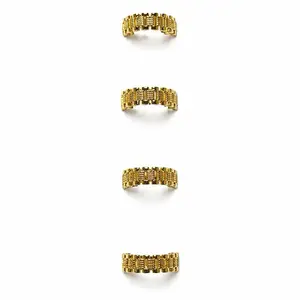 Lexy Gold Minimalist Romantic Gold-Plated Ring - Suitable for March, June, August Wear