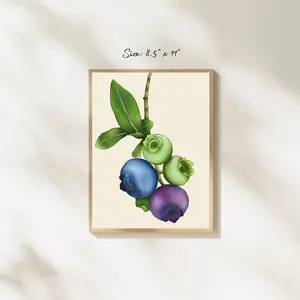 The life of a blueberry Art Print