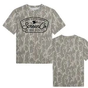 ScreenCo of New Albany Mossy Oak Bottomland Camo 3D, A Sceen Printing Company Camo T-shirt 3D, Hunting Shirt, 3D TShirt, Vintage Realtree Gift for Him