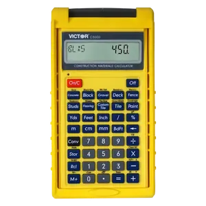 VICTOR® C5000 Construction Materials Calculator for Bricks Flooring Lumber Concrete Fencing Tiles Drywall Sheets with Protective Case and Instructional Manual