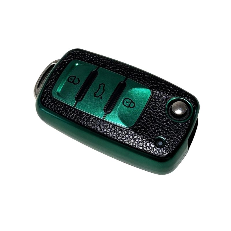 for Volkswagen Key Protection Cover Key Case Key Fob Protector Soft Durable Tpu Material 360 Degree Protection for Jetta Golf Polo Mk6 Passat Tiguan Beetle 3 Buttons