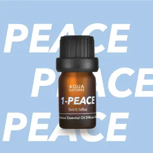 AQUA NATUREE NATURAL ESSENTIAL OIL CHAKRA DIFFUSER BLENDS #1 - PEACE feel calm and grounded