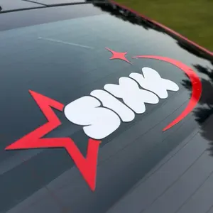 V2 SixK Star Banner- Automotive Vinyl Decal