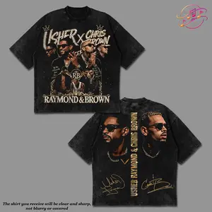 [Echo Culture] The R&B Tour 2026 : Raymond & Brown Diamond Premium Acid Washed Shirt, R&B Music Duo Graphic Tee, Urban Hip Hop Soul Streetwear Shirt, Concert Tour Merch, Gift for R&B Fans, Vintage Music Tee