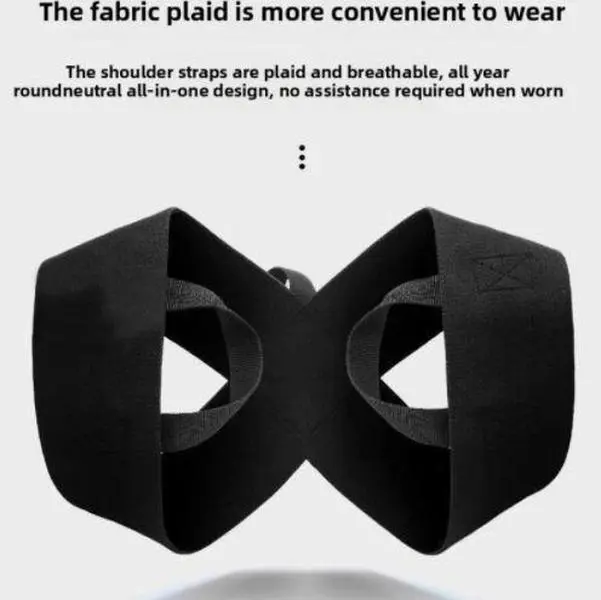 Adjustable Posture Shoulder Brace for Adults - Sturdy Buckle, Breathable Fabric Back Straightener, Discreet Design for Work, Outdoors Archery Support to Relieve Slouching & Back Strain, Compact, Lightweight, Prop 65 Safe, Hunchback Strap