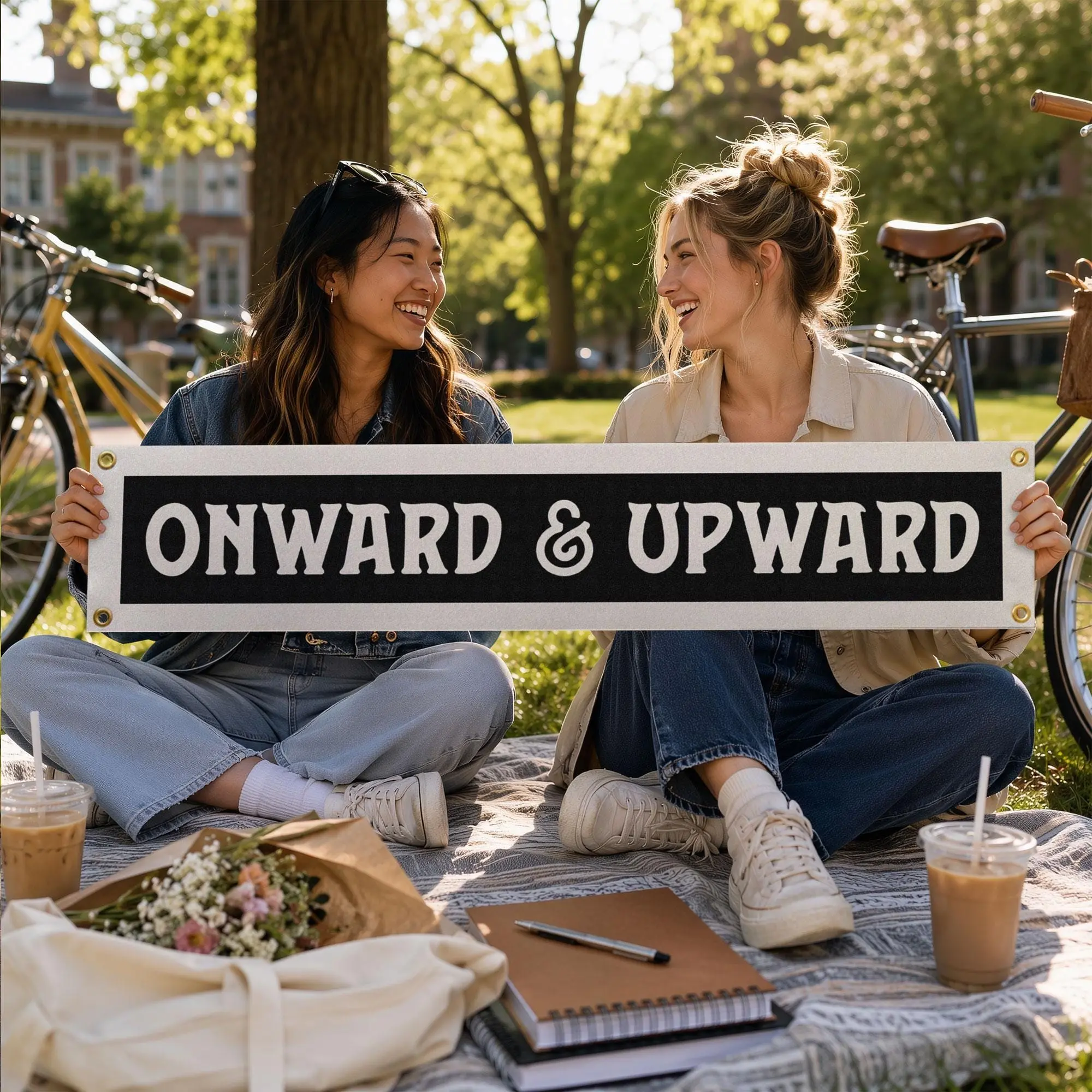 Onward & Upward Felt Banner