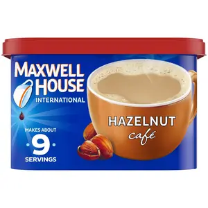 Hazelnut Café-Style Instant Coffee Beverage Mix, 9 oz. Canister
