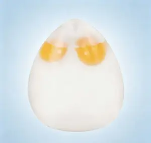 ouble Yolk Egg Squishy Stress Ball, Clear Transparent Squeeze Fidget Toy for Anxiety Relief, Stretchy Slow Rebound Sensory Toy for Kids Adults, Fun Novelty Decompression Toy
