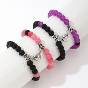 4Counts Natural Stone Bracelet Lover Bracelets, BFF Bracelets