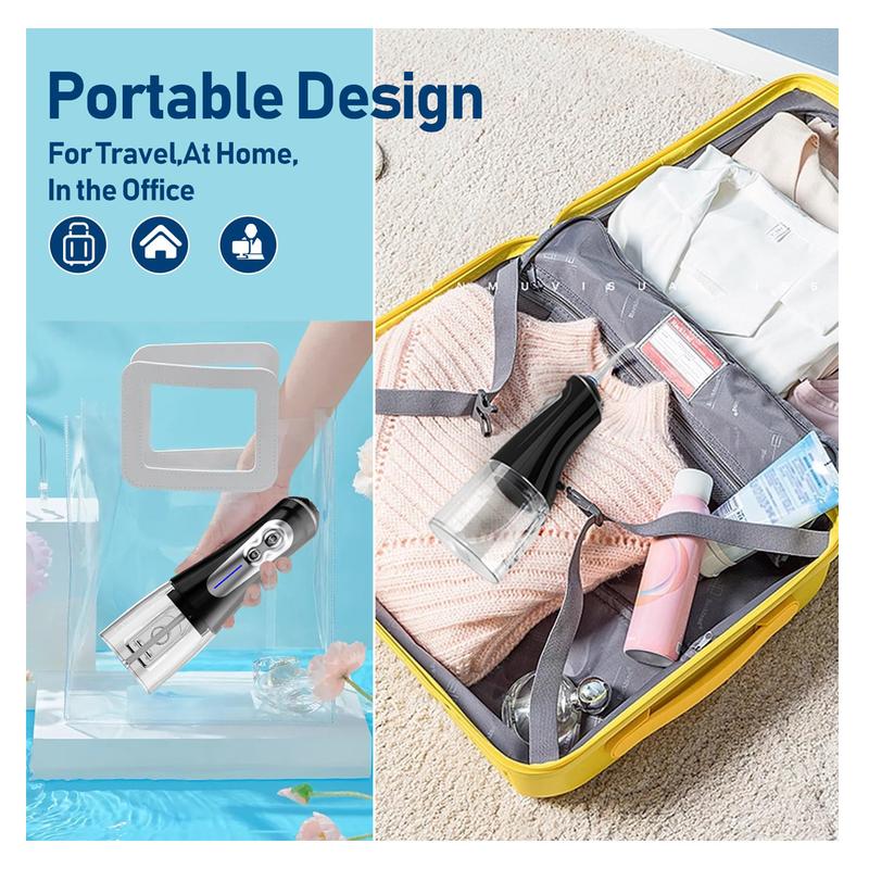 NBGRLVS Water Dental Flosser - 6 Modes, 320ML Portable & Rechargeable, IPX7 Waterproof - Home and Travel Oral Care