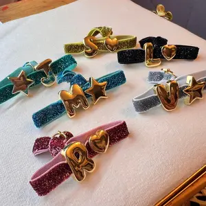 Charm and Initial Multicolored Elastic Bracelet with Stainless Steel Charm Versatile for All Occasions Comfortable Fit Ideal for Everyday Wear