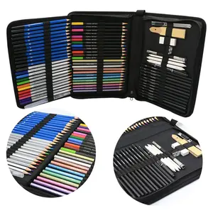 Professional 71 Pieces Art Set Sketch Drawing Pencil Kit Pencil Sketching Charcoal Pencil Tools Set For Artist Art Supplies
