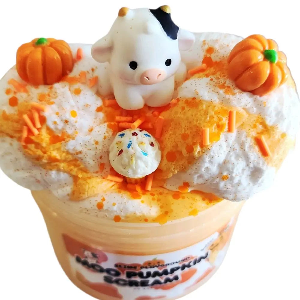 Moo Pumpkin Scream Slime - Non-Sticky - Sensory Play - Halloween