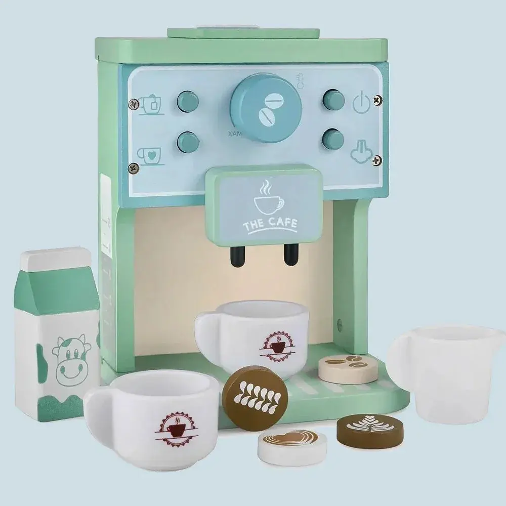 Montessori Wooden Coffee Maker Play Set Montessori Wooden Coffee Maker Play Set