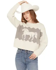 Originality Women's Horse Pullover Sweater - S0544e120ji
