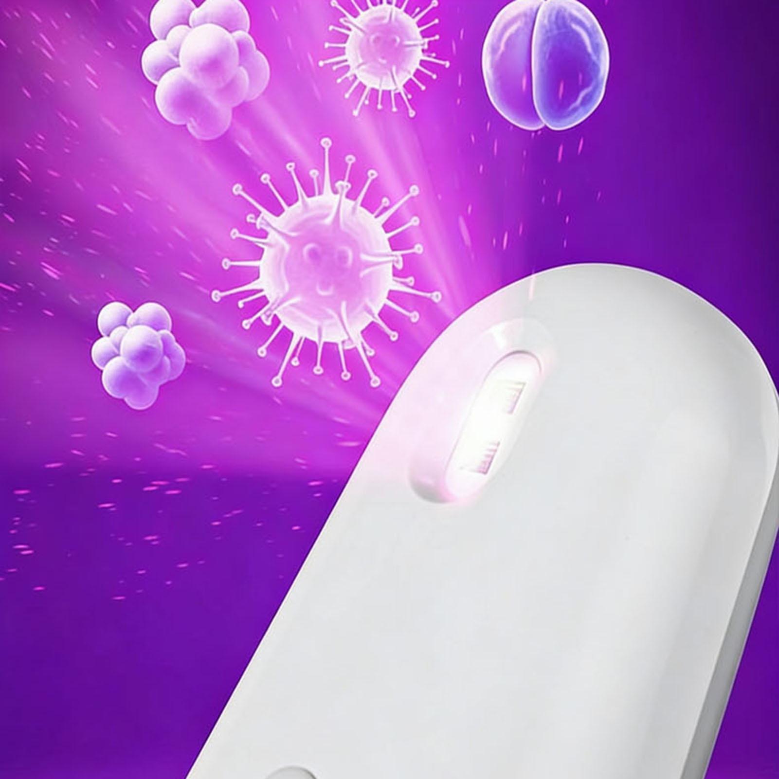 Toilet Light with Intelligent Sensing UV Sterilization Rechargeable USB-C Night Light Peel And Stick Soft Nightlight for Bathroom Toilet Easy Installation Smart Sensing Eco-Friendly ABS PP 1800 MAh Battery