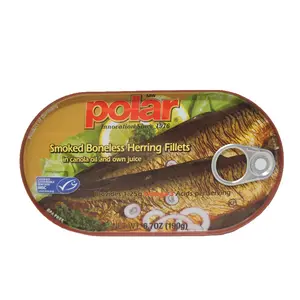 Polar Smoked Boneless Herring Fillets – 6.7oz Cans, Ready-to-Eat, Rich & Flavorful Seafood Snack