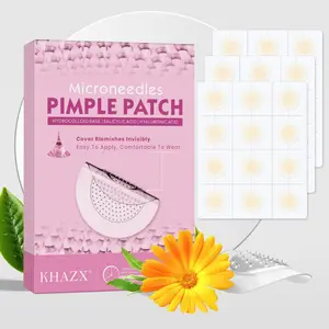 KHAZX 12/24pcs Microneedle Gentle Care Patches, Acne Treatment Patches, Single Item Pack, Made in China, No Alcohol or Aerosol