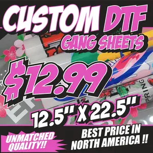 CUSTOM DTF SHEETS CUSTOM DTF SHEETS